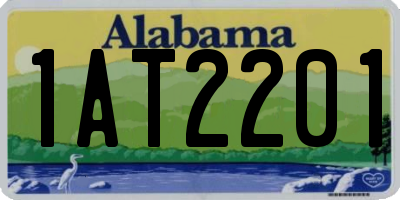 AL license plate 1AT2201