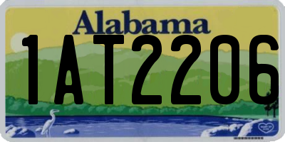 AL license plate 1AT2206