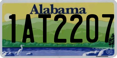 AL license plate 1AT2207
