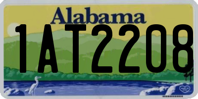 AL license plate 1AT2208