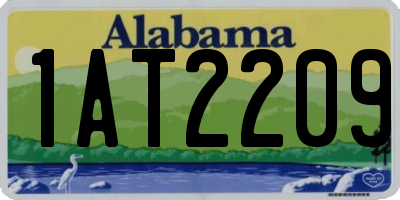 AL license plate 1AT2209