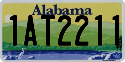 AL license plate 1AT2211