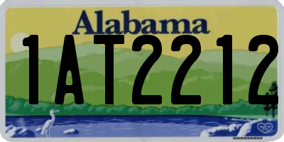 AL license plate 1AT2212