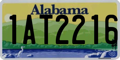 AL license plate 1AT2216