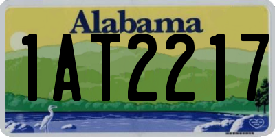 AL license plate 1AT2217