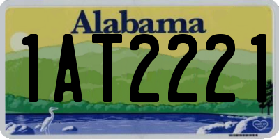 AL license plate 1AT2221