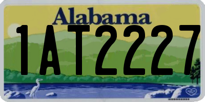 AL license plate 1AT2227