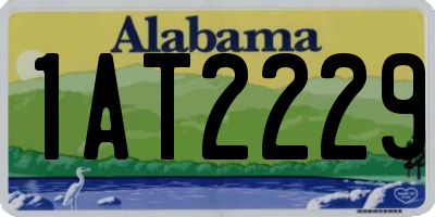 AL license plate 1AT2229
