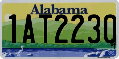 AL license plate 1AT2230