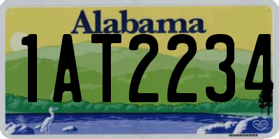 AL license plate 1AT2234