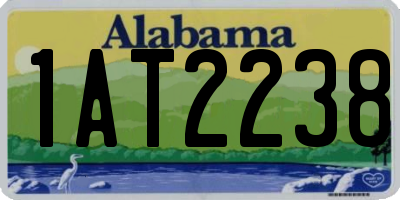 AL license plate 1AT2238