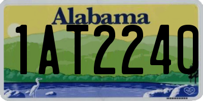 AL license plate 1AT2240