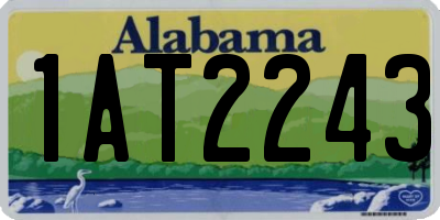 AL license plate 1AT2243