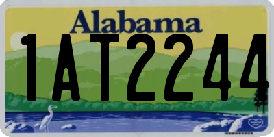 AL license plate 1AT2244