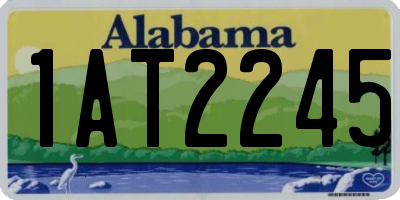 AL license plate 1AT2245