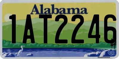 AL license plate 1AT2246