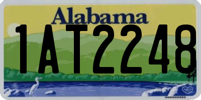 AL license plate 1AT2248
