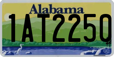 AL license plate 1AT2250