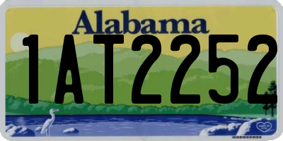 AL license plate 1AT2252