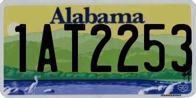 AL license plate 1AT2253