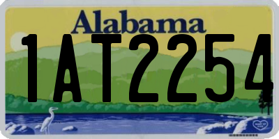 AL license plate 1AT2254