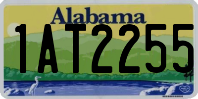 AL license plate 1AT2255