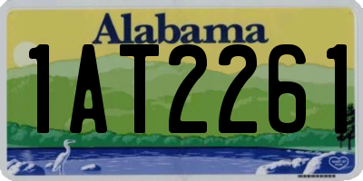 AL license plate 1AT2261