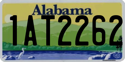 AL license plate 1AT2262