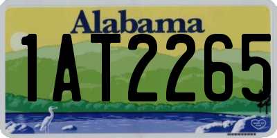 AL license plate 1AT2265