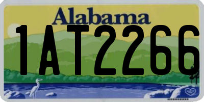 AL license plate 1AT2266