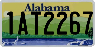 AL license plate 1AT2267