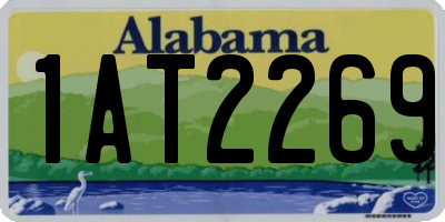 AL license plate 1AT2269