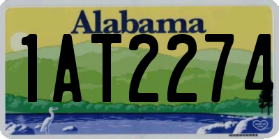 AL license plate 1AT2274