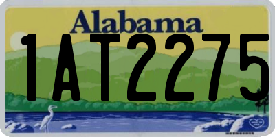 AL license plate 1AT2275
