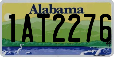 AL license plate 1AT2276