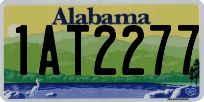 AL license plate 1AT2277