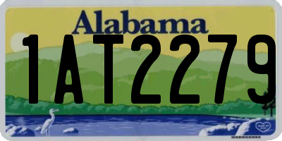 AL license plate 1AT2279