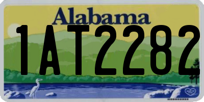 AL license plate 1AT2282
