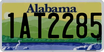 AL license plate 1AT2285