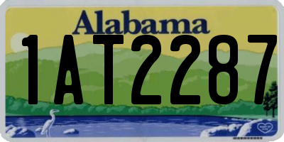AL license plate 1AT2287