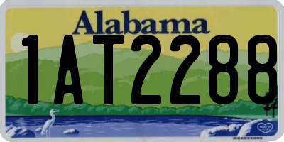 AL license plate 1AT2288