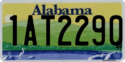 AL license plate 1AT2290