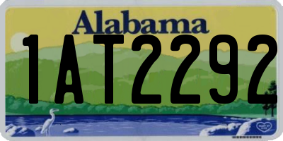 AL license plate 1AT2292