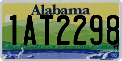 AL license plate 1AT2298