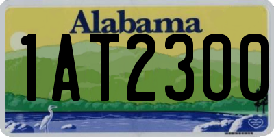 AL license plate 1AT2300