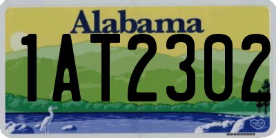 AL license plate 1AT2302