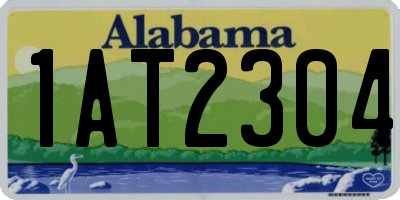 AL license plate 1AT2304