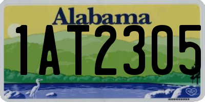 AL license plate 1AT2305