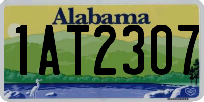 AL license plate 1AT2307