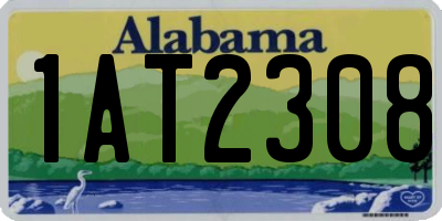 AL license plate 1AT2308